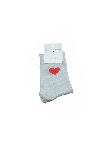 Chaussettes Coeur MILA and STORIES - Ecru